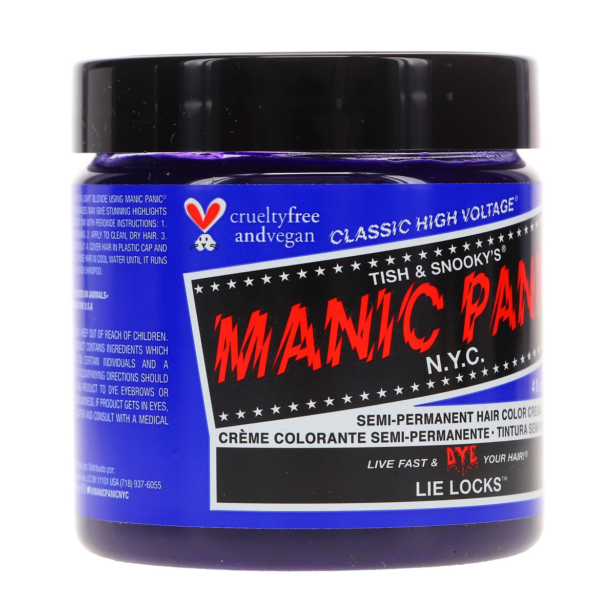Lie Locks Hair Dye - Indigo Purple-Blue 4 oz