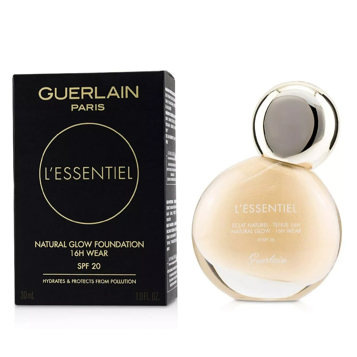 Guerlain L'Essential Natural Glow Foundation 00W Porcelain Dore 1 Oz