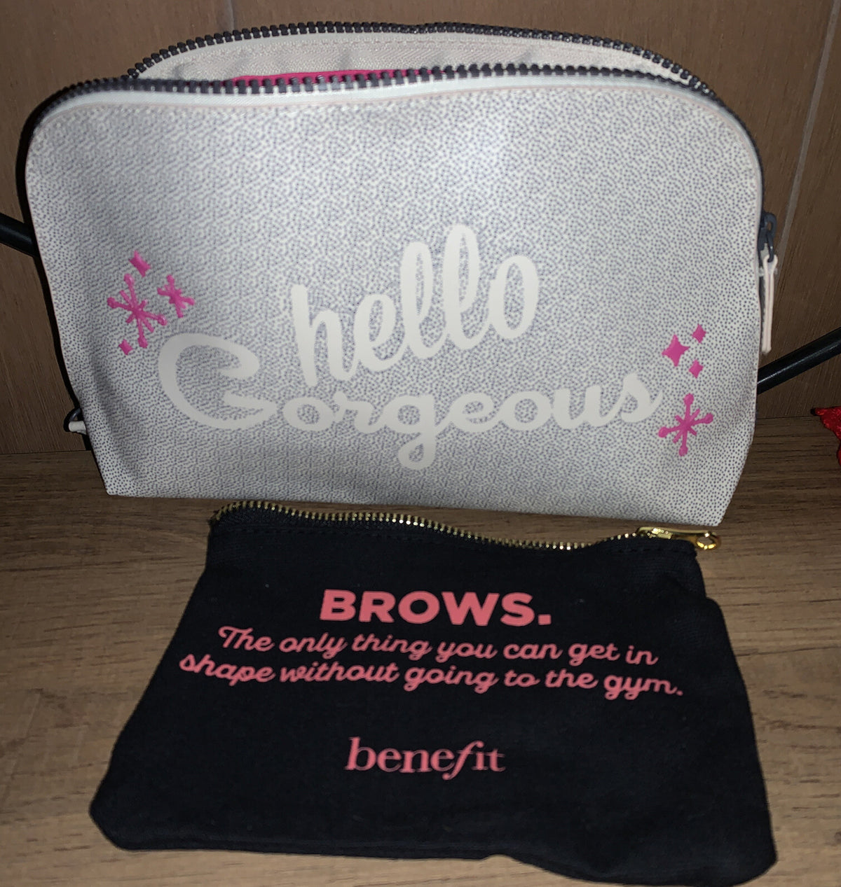 Makeup Cosmetic Bag Duo Set - Benefit Hello Gorgeous & Brows
