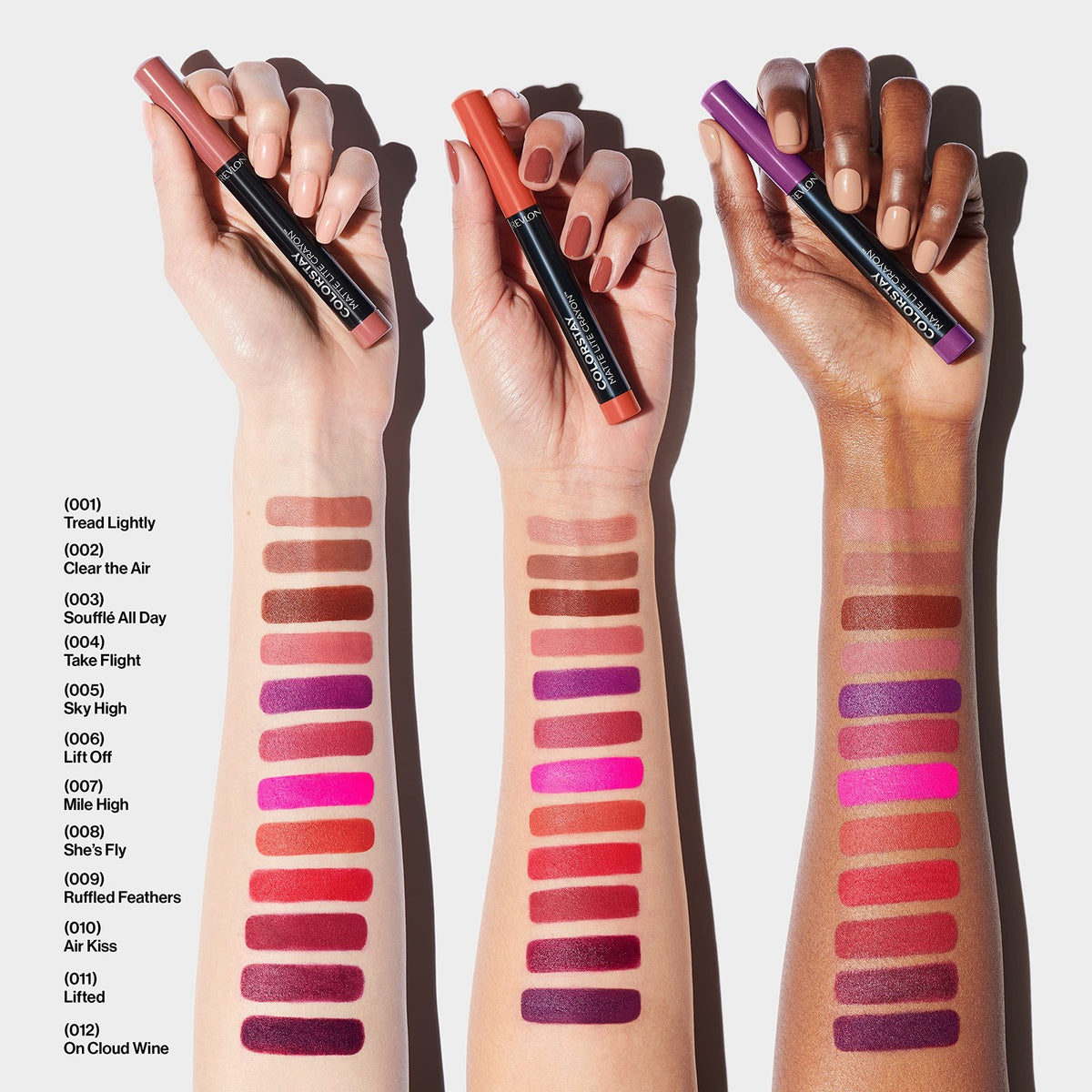 Revlon ColorStay Matte Lite Crayon Lipstick Set - 2 Bold Lip Colors