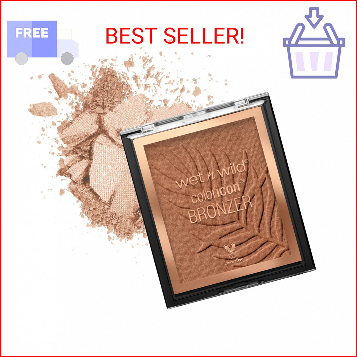 Wet n Wild Color Icon Bronzer What Shady Beaches - Sun-Kissed Glow Makeup