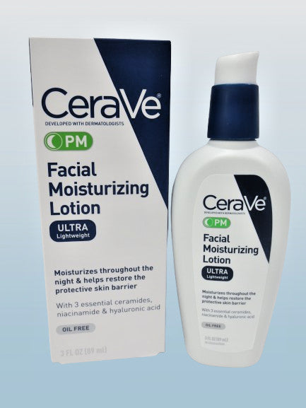 PM Facial Moisturizing Lotion Ultra Lightweight 3 oz - 3 Pack