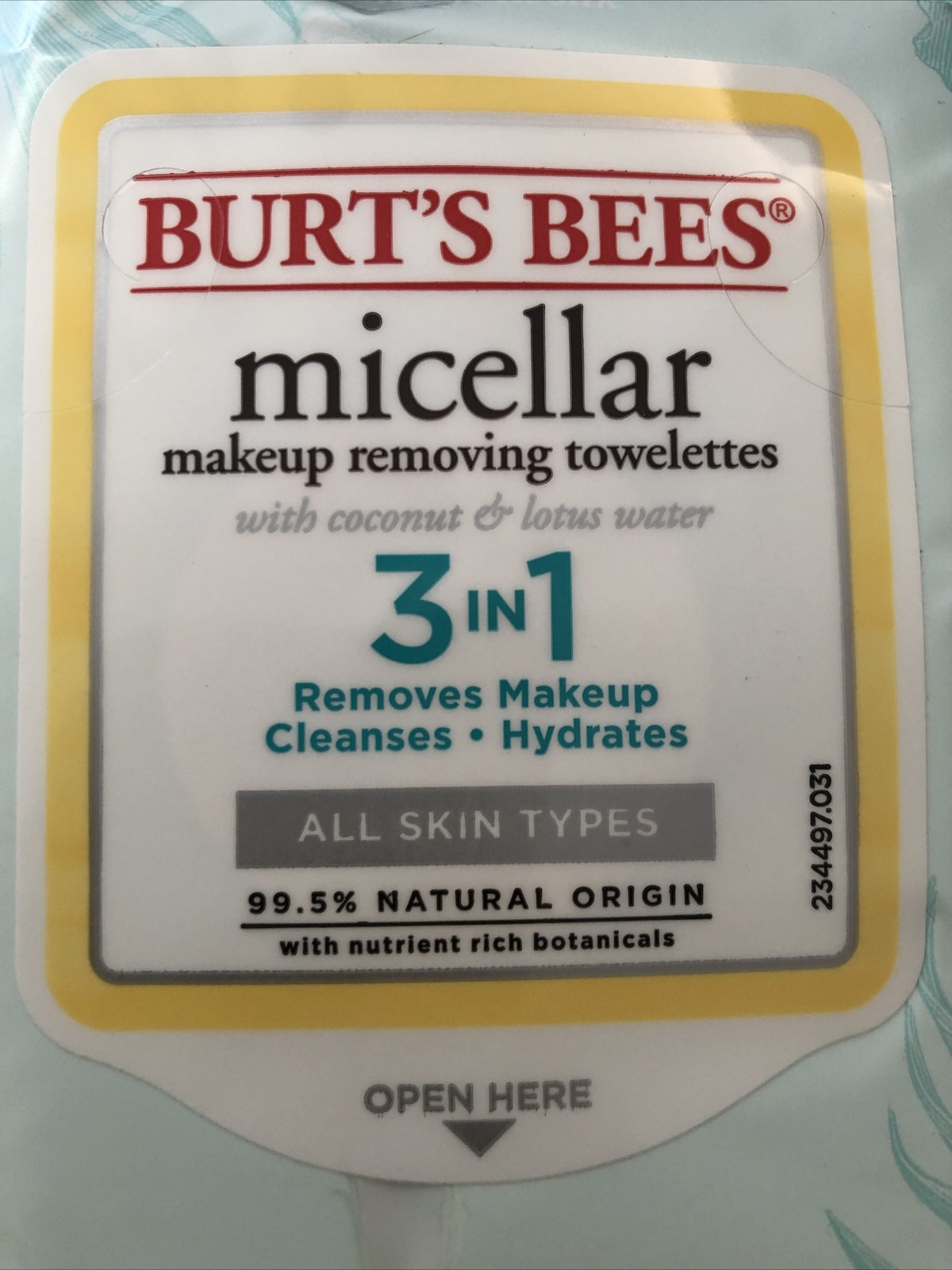 Micellar Makeup Remover Wipes with Coconut Water - 30 Count