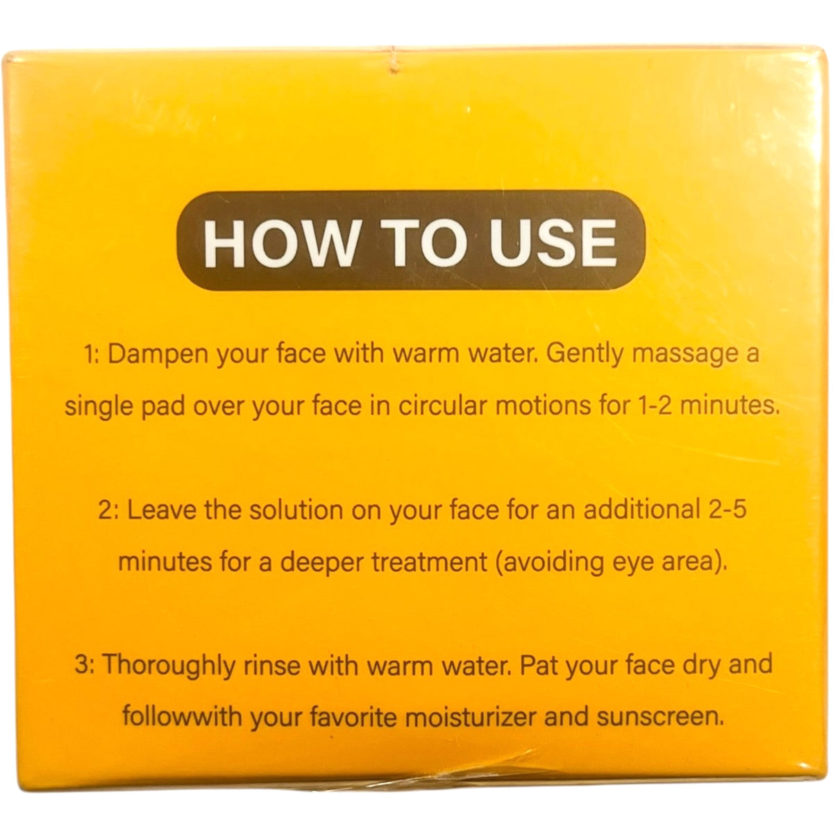Turmeric Cleansing Pads, Exfoliating Face Scrub Pads - 50 Pack