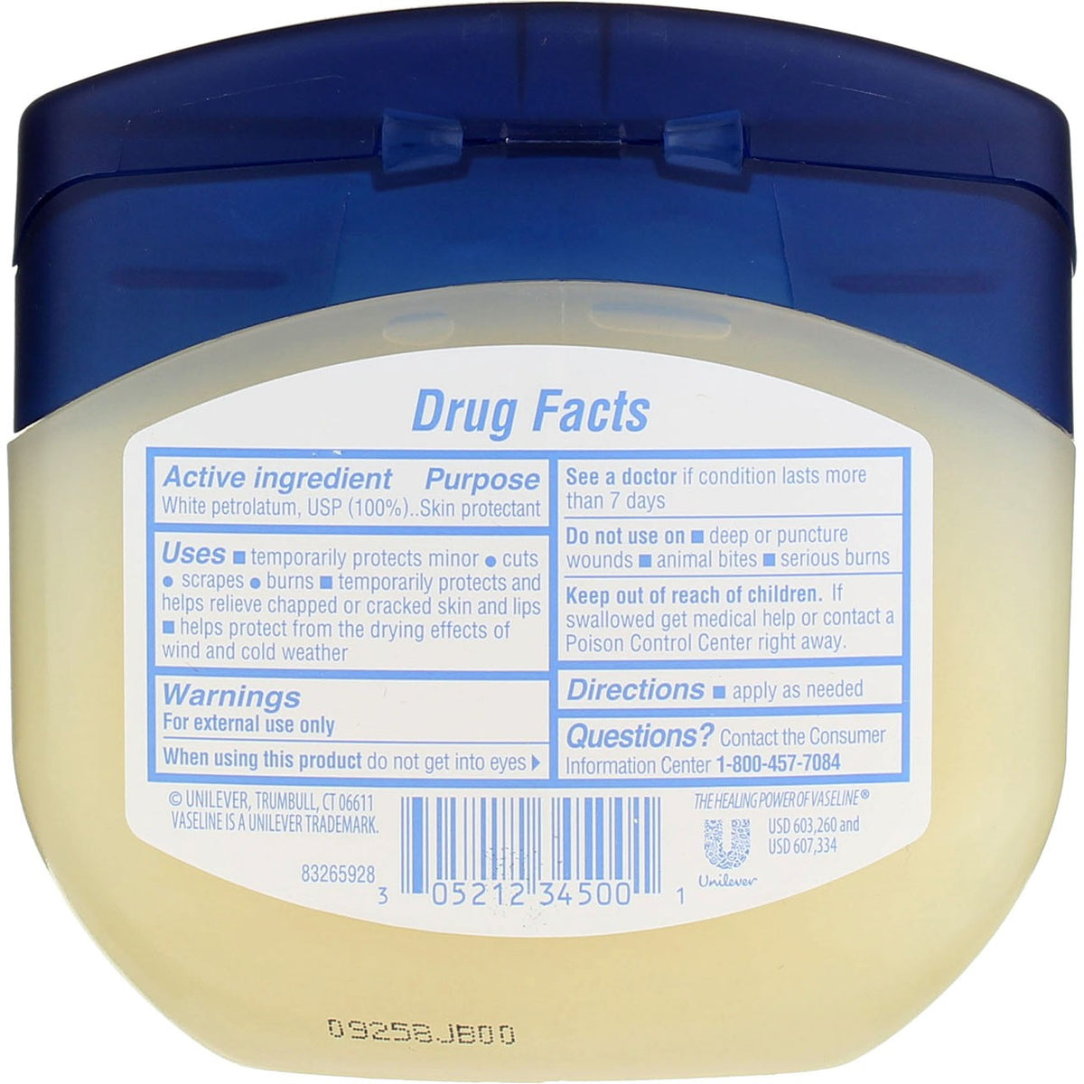 3 Pack Vaseline Petroleum Jelly Skin Protectant Jar, Original, 13 oz