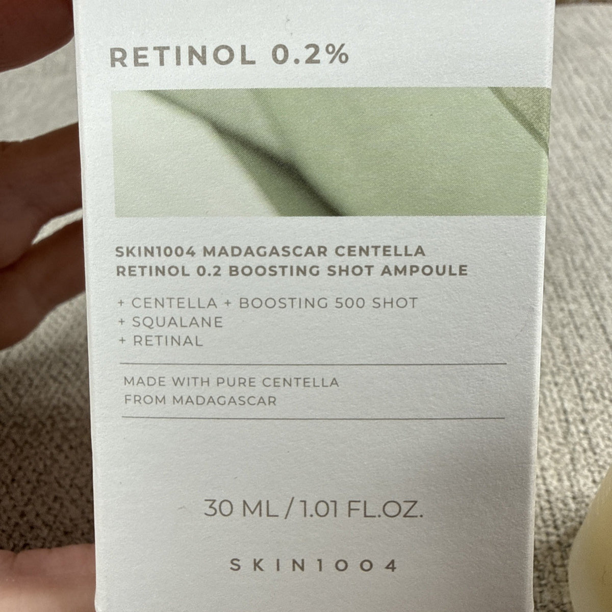 Hydrating Face Serum with Centella and Retinol 0.2% - Skin 1004 Madagascar