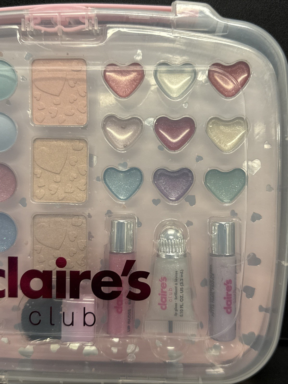 Claires Club Makeup Kit with Eye Glitter, Eyeshadow, Highlighter & Lip Gloss