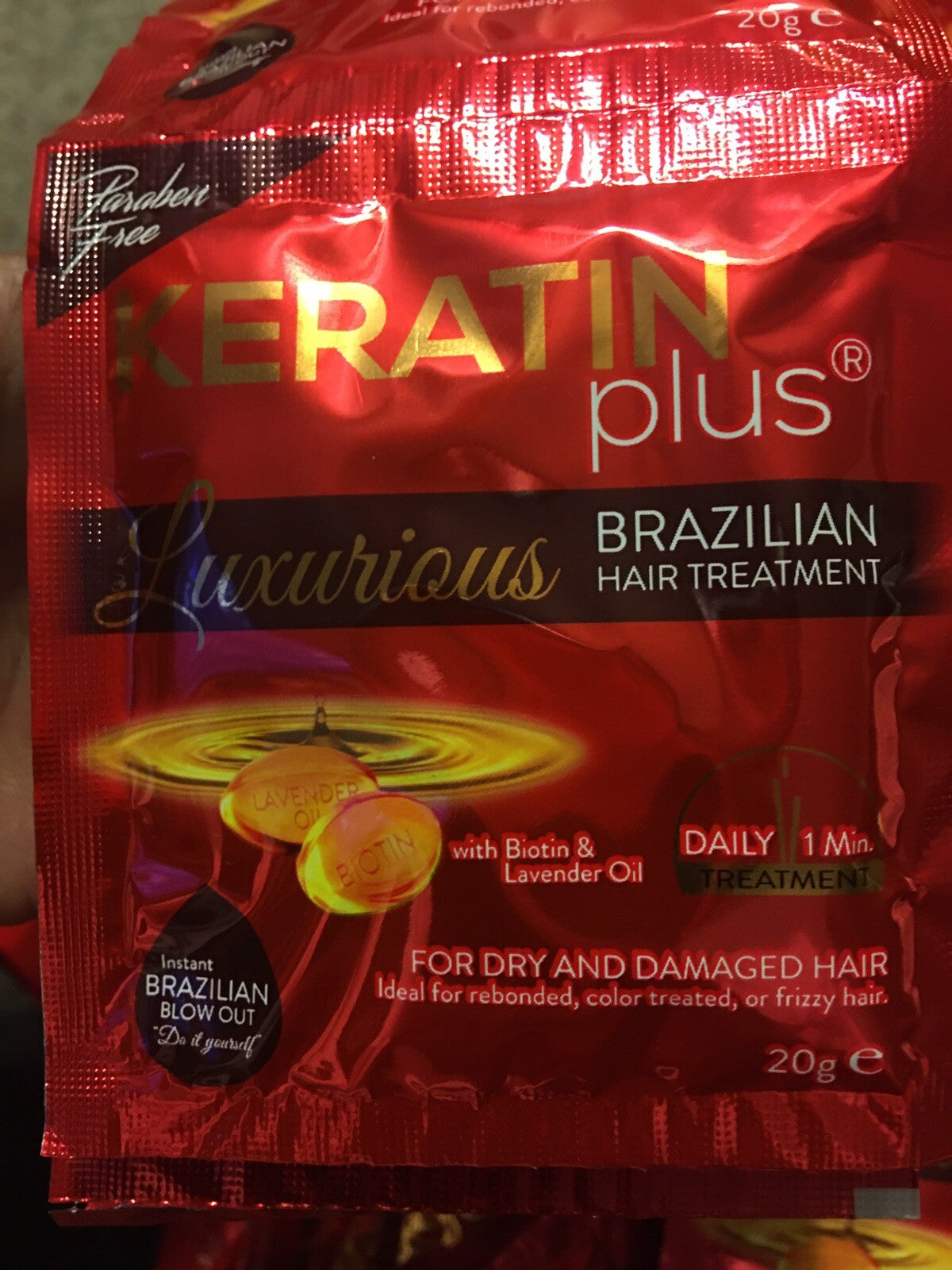 Keratin Hair Treatment Deep Conditioner for Damaged & Frizzy Hair - 12 Sachets