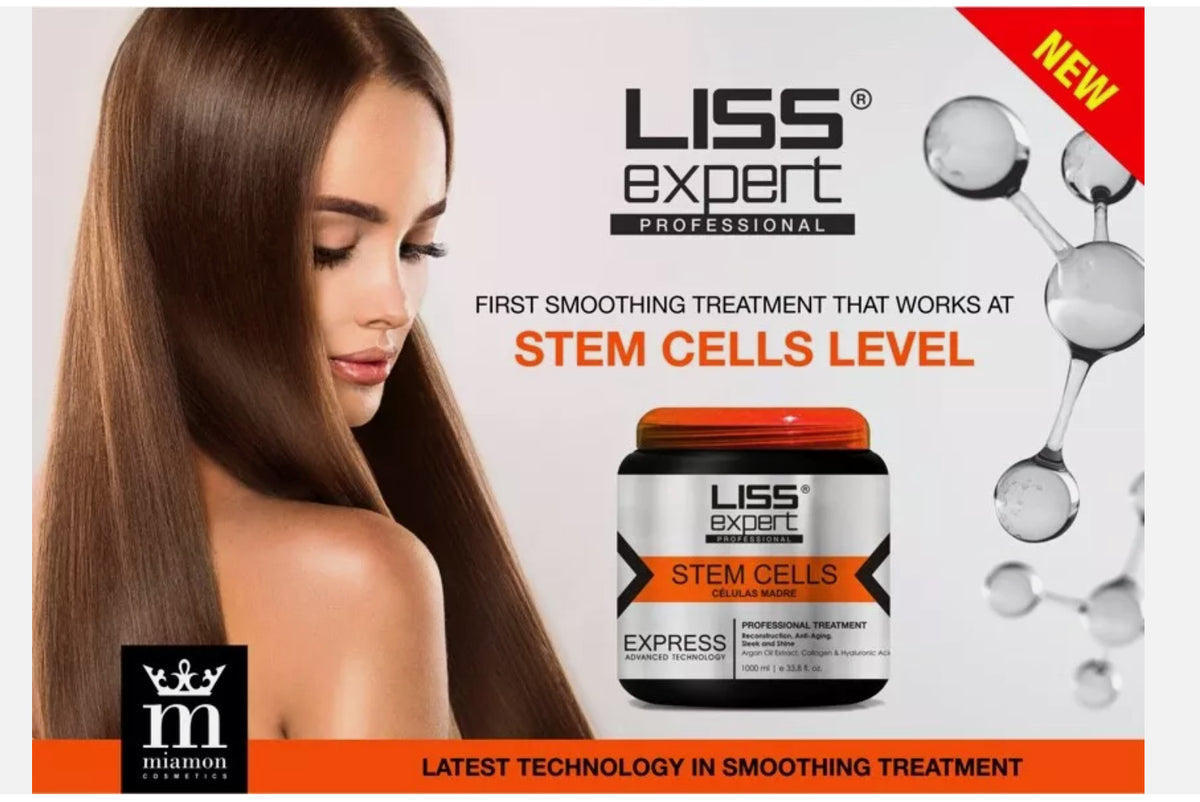 Keratin Hair Smoothing Kit with Stem Cells - Professional Treatment for Frizz-Free, Healthy Hair