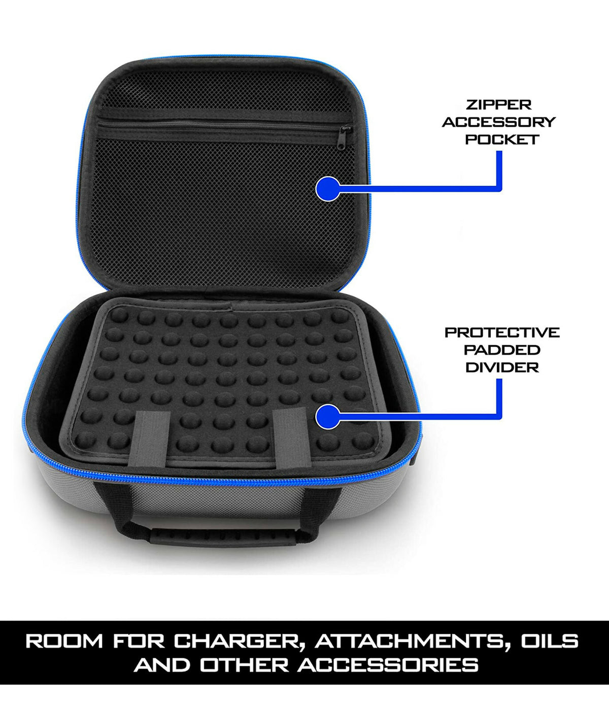 Nail Stamper Travel Case - Protective Hard Shell Organizer for Nail Art Supplies