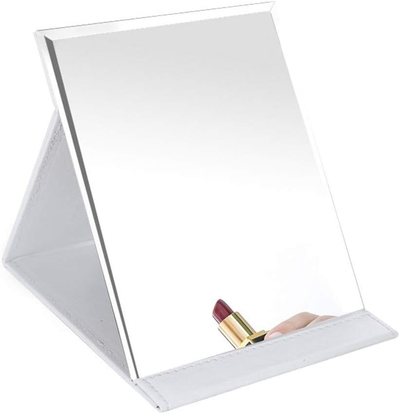 Travel Hand Mirror 10x7 HD Adjustable Angles Minimalist Style
