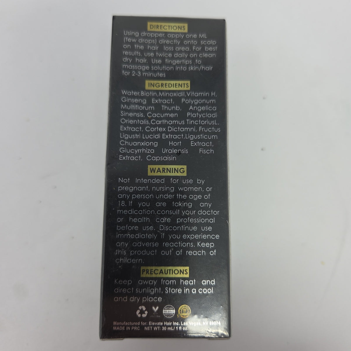 Hair Growth Oil 2-Pack with Minoxidil & Biotin for Thinning Hair