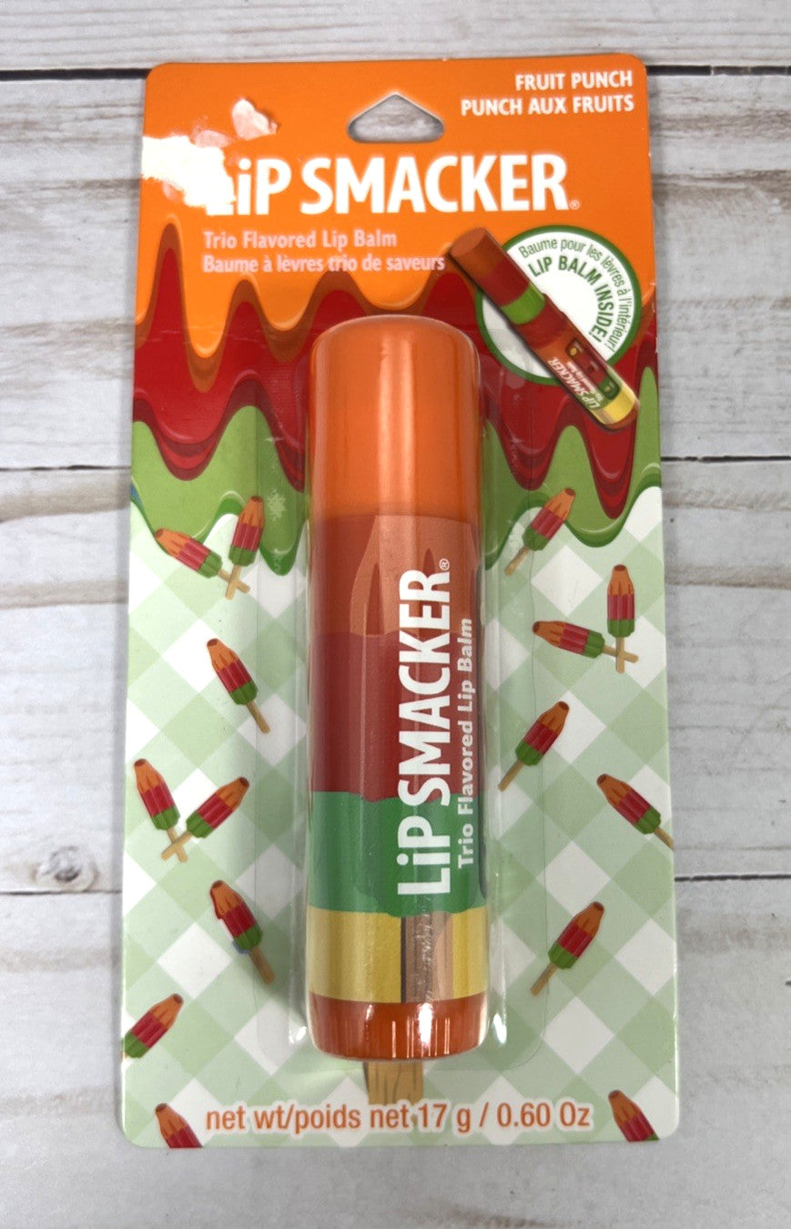 Lip Smacker Jumbo Fruit Punch Lip Balm Set - 3 Flavors, 0.6oz Each