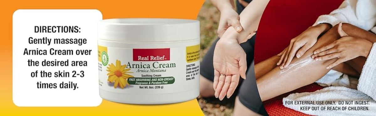 Gentle 4 oz Arnica Cream - Hypoallergenic & Fragrance-Free for