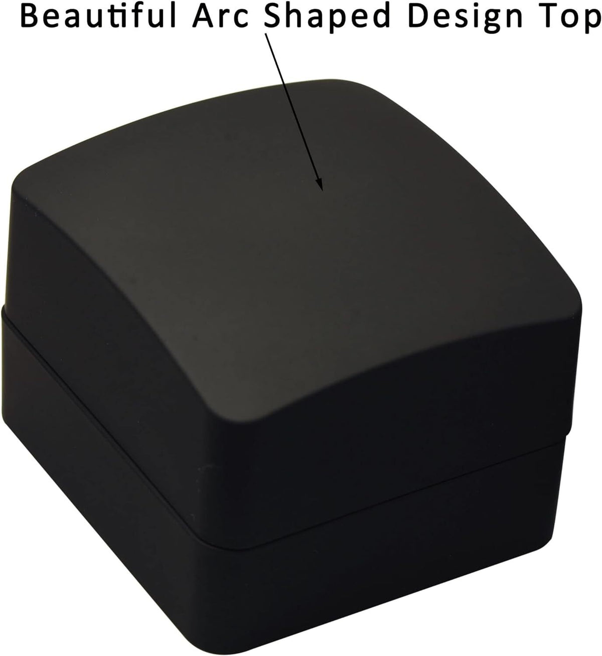 LED Black Jewelry Box for Earrings - Matte Finish & Storage