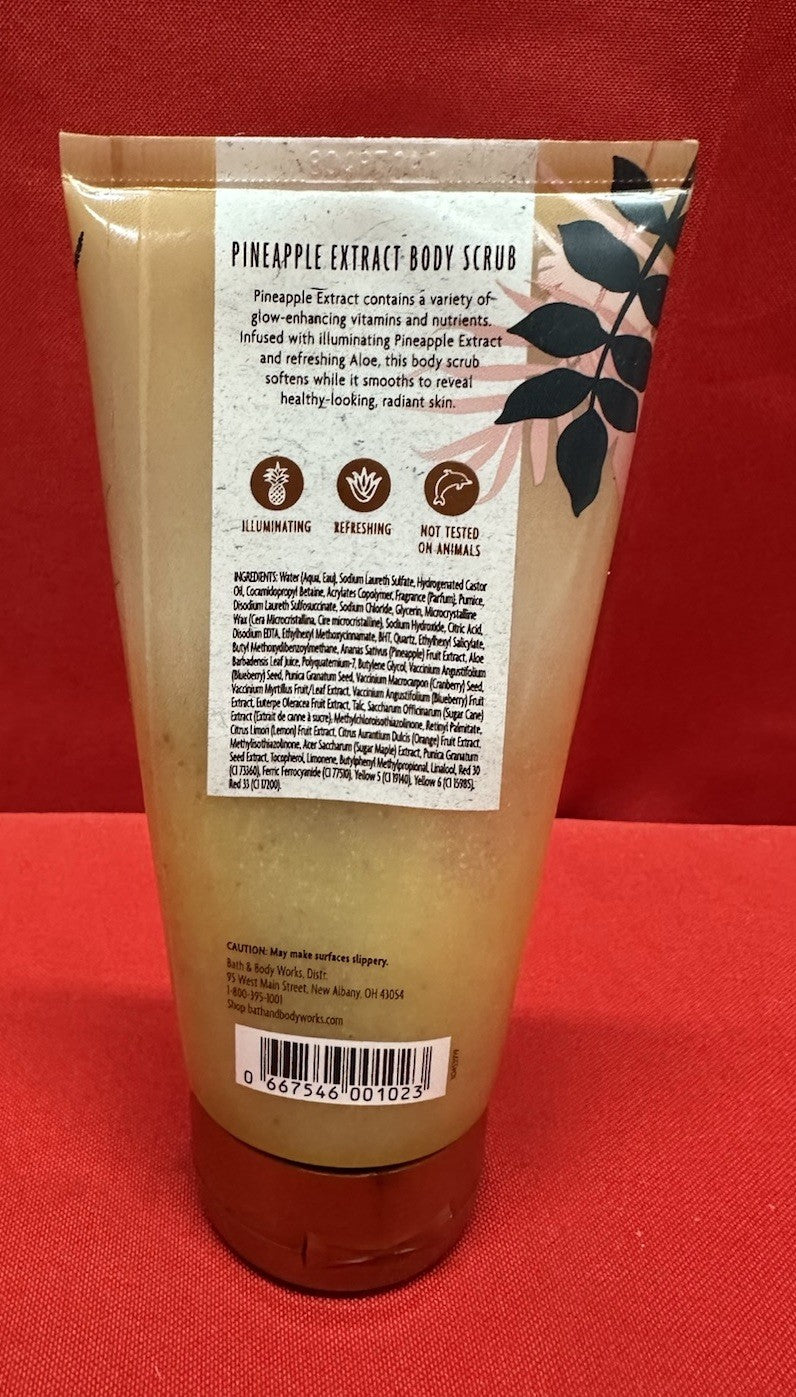Bath & Body Works Pineapple Extract Scrub Exfoliating 5 oz RARE