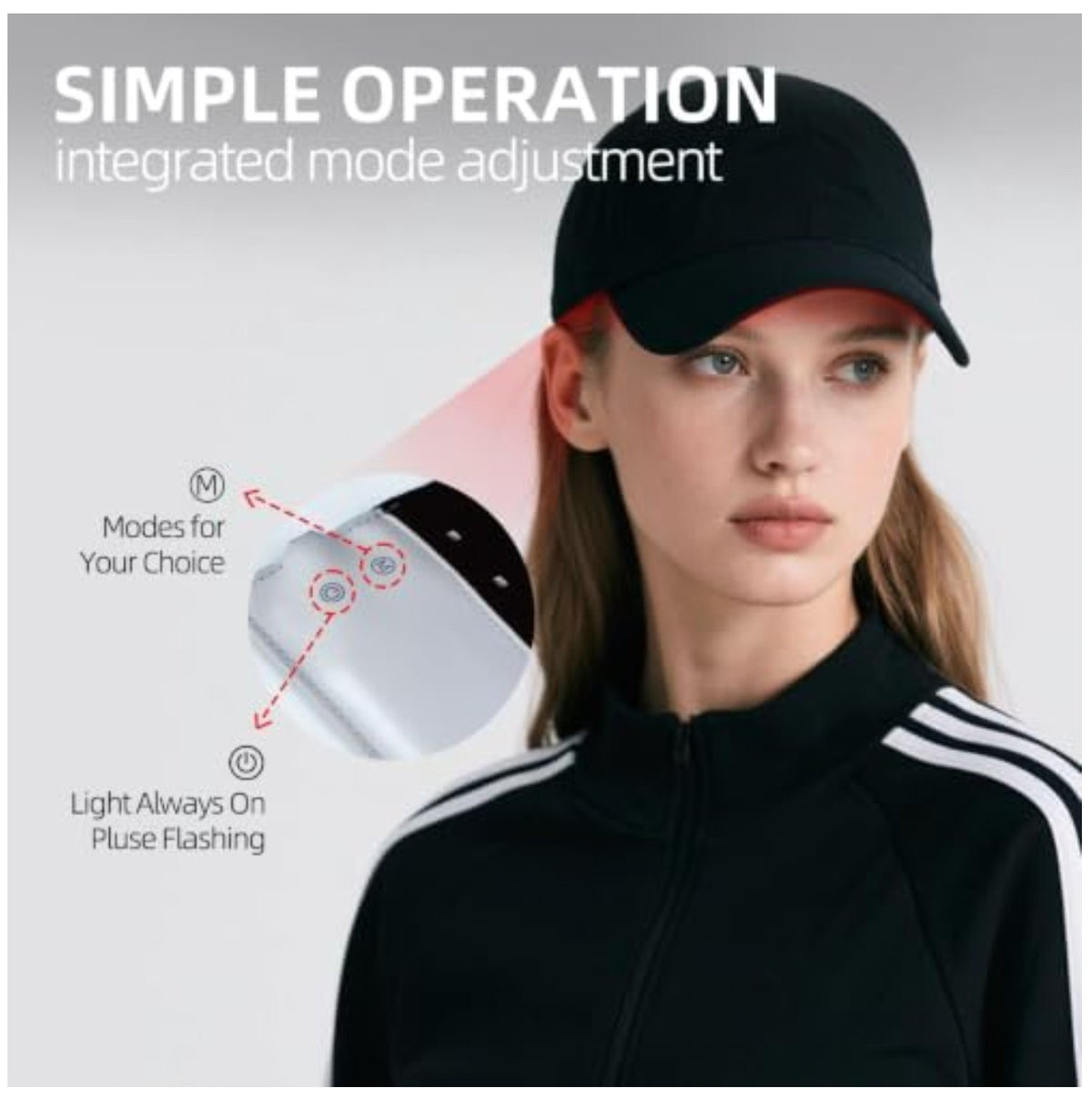 Red Light Therapy Cap for Hair Growth Laser Hat Lightweight Scalp