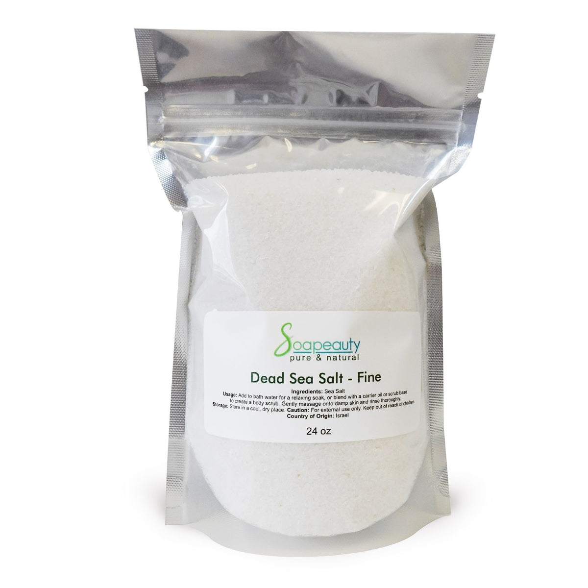 DEAD SEA SALT Fine Grain 100% Pure Natural UNSCENTED | Soapeauty