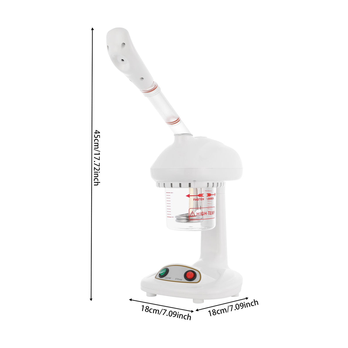 Facial Steamer with 360° Rotating Nozzle 450W Home Skin Care Device