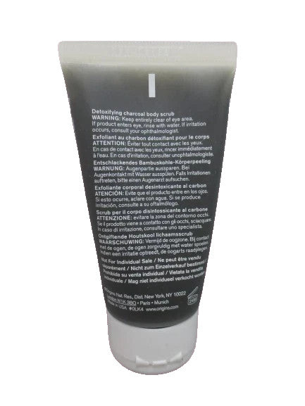 ORIGINS CLEAR IMPROVEMENT DETOXIFYING CHARCOAL BODY SCRUB 1.7 OZ 5PCS