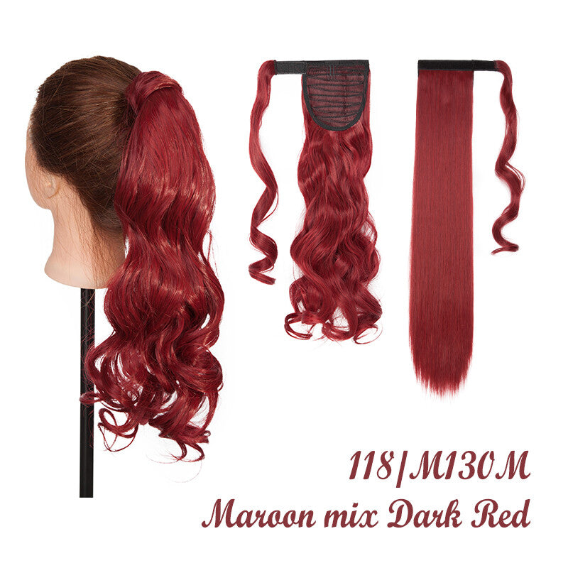 Ponytail Wrap Around Hair Extensions - Clip-In & Thick Styling