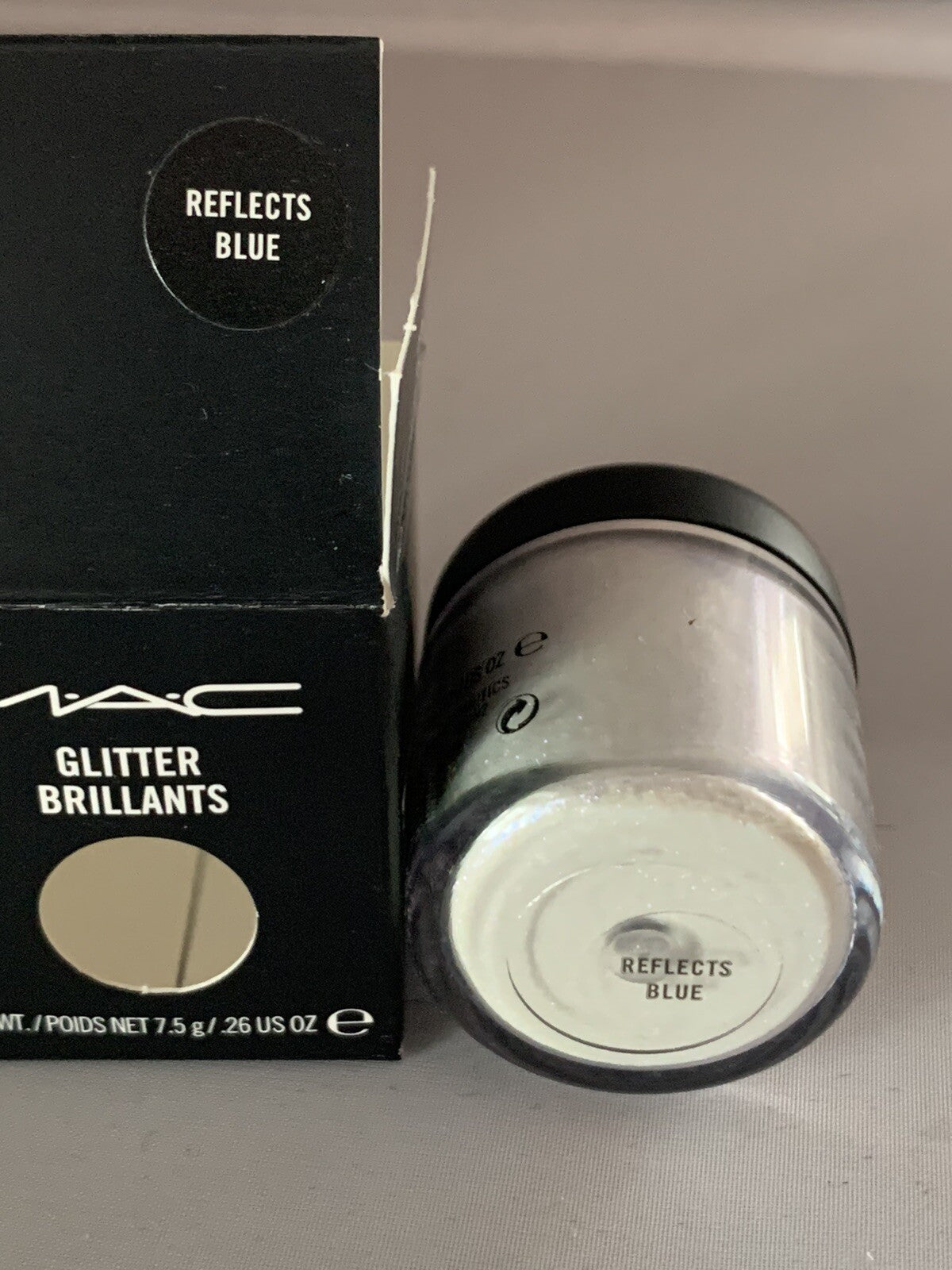 MAC Reflects Blue Glitter Eyeshadow 7.5g Full Size - Authentic & Rare