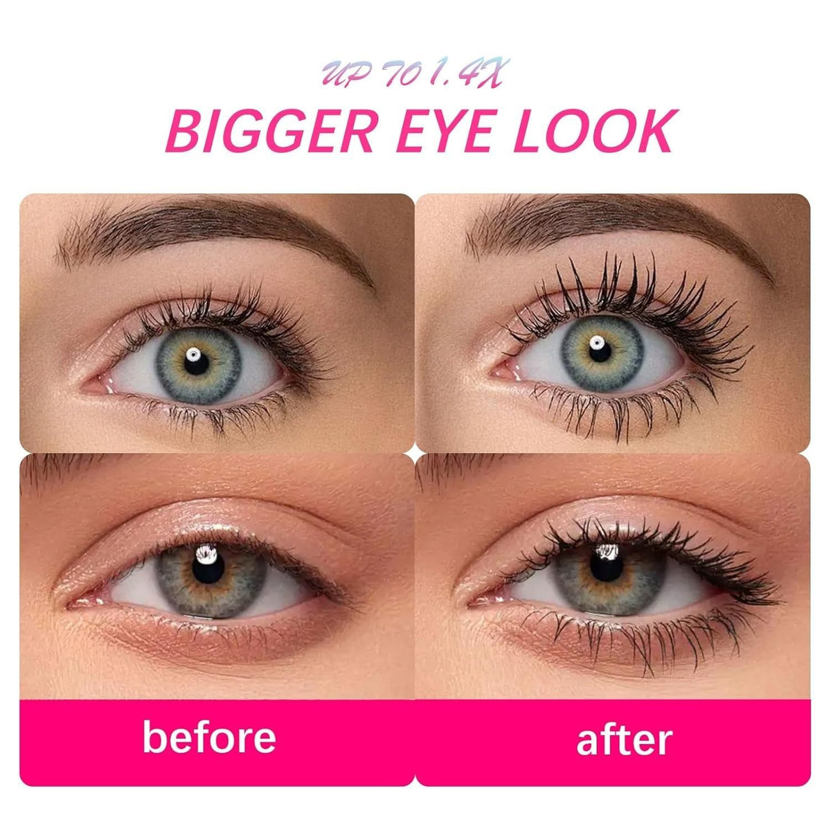 Pure Silk Fiber Lash Mascara - Waterproof Volume & Length in Ultra Black
