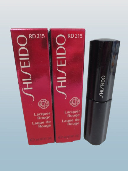 Shiseido Lacquer Rouge Lipstick RD215 - 0.2 oz, Pack of 2