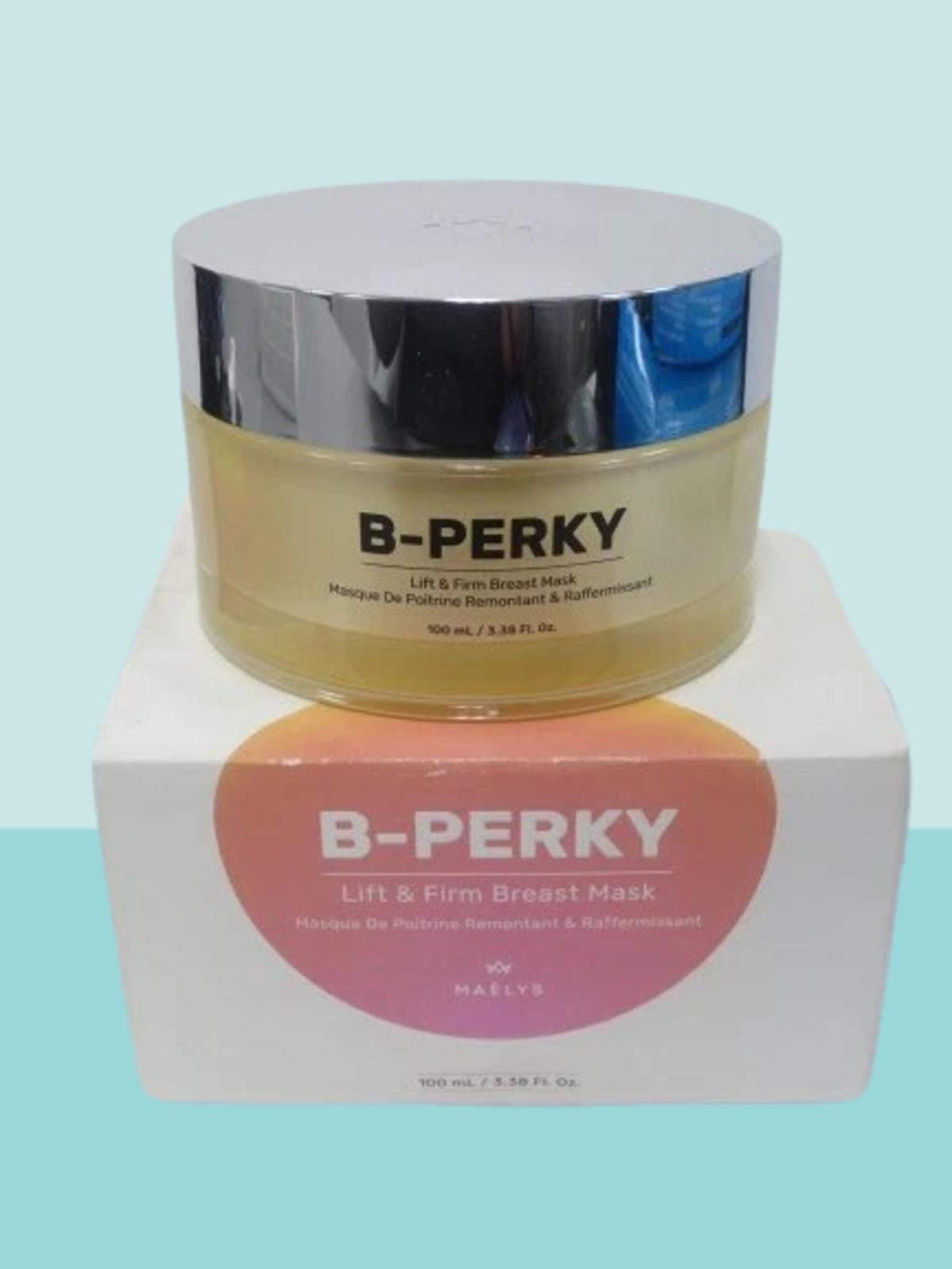 Breast Lift & Firming Mask - Anti-Aging Breast Enhancement 3.38 Oz Boxed Set of 2