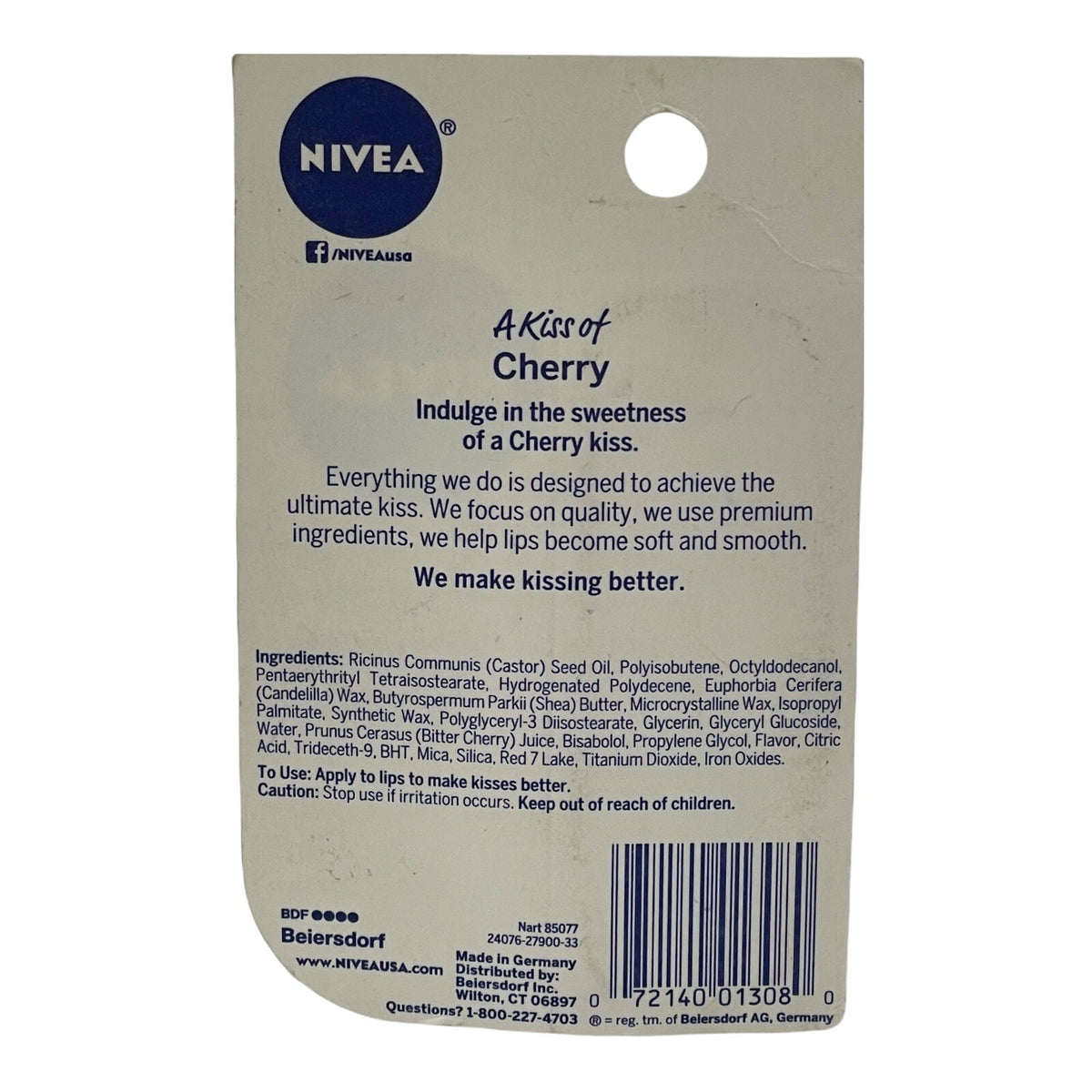 Lip Care Set - 4 Pack Tinted Lip Balm with Shea Butter & Cherry Extract