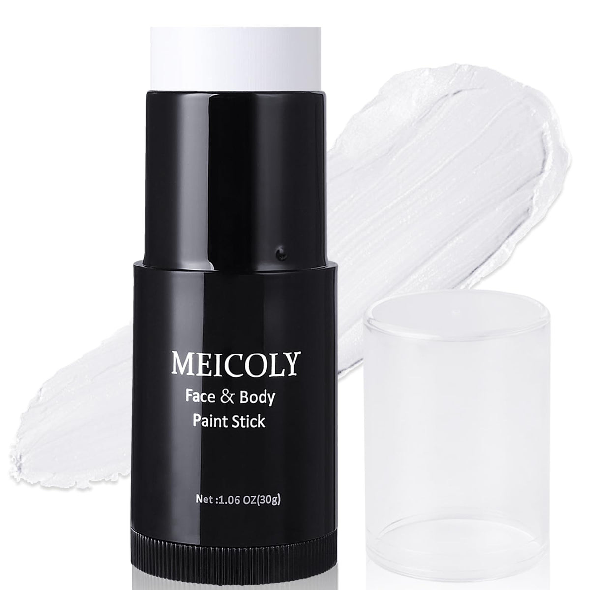 White Face Body Paint Stick - 1.06 Oz Waterproof Clown Makeup for Face & Body