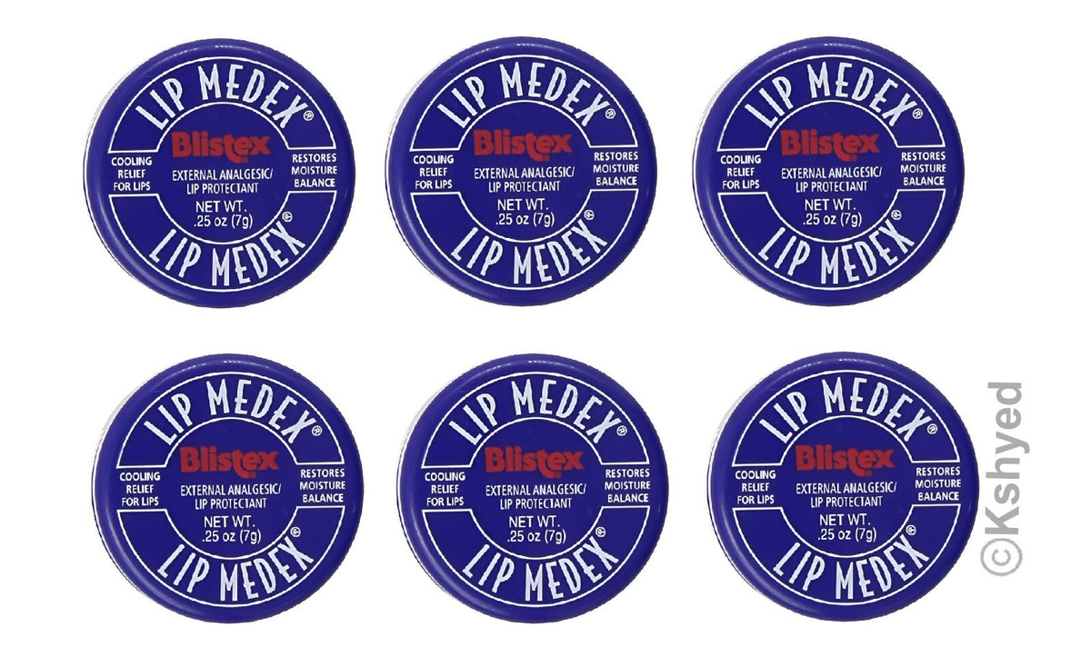 Cooling Lip Balm for Sore Lips Moisturizing Relief 6-Pack