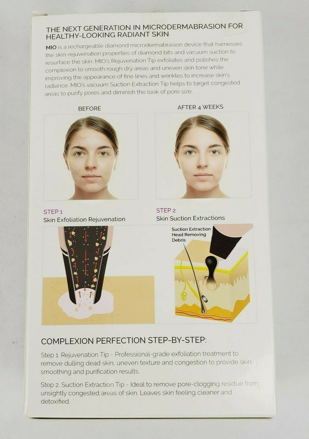 Microdermabrasion Skin Resurfacing System with Pore Extraction Pink