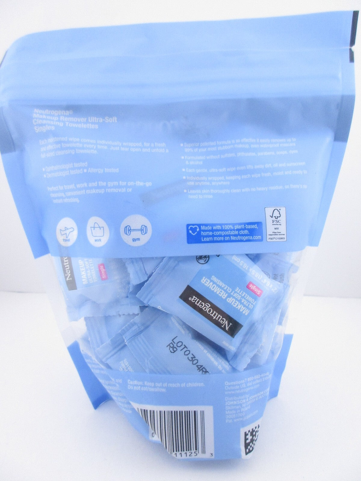 Neutrogena Makeup Remover Wipes - 20 Individually Wrapped Face Cleansing Towelettes