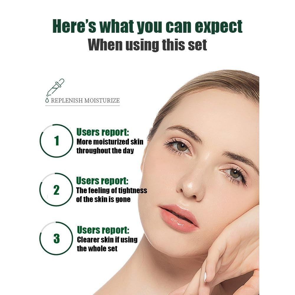 Avocado Skincare Set - Cleanser, Toner, Eye Cream, Essence, Moisturizer 6pcs