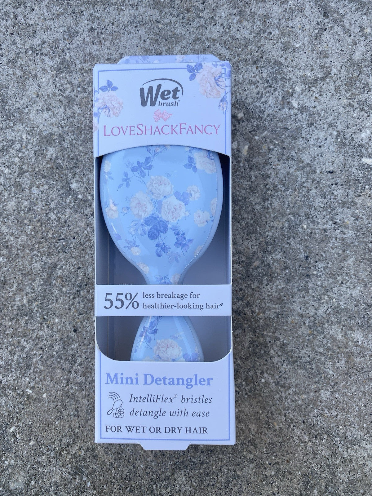 Mini Detangler Brush - LoveShackFancy X Wet Brush Everblooming Rosettes