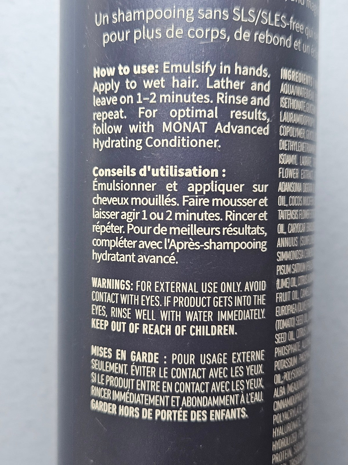 Hydrating Shampoo & Conditioner Set - Monat Advanced, 8 fl oz & 6 fl oz