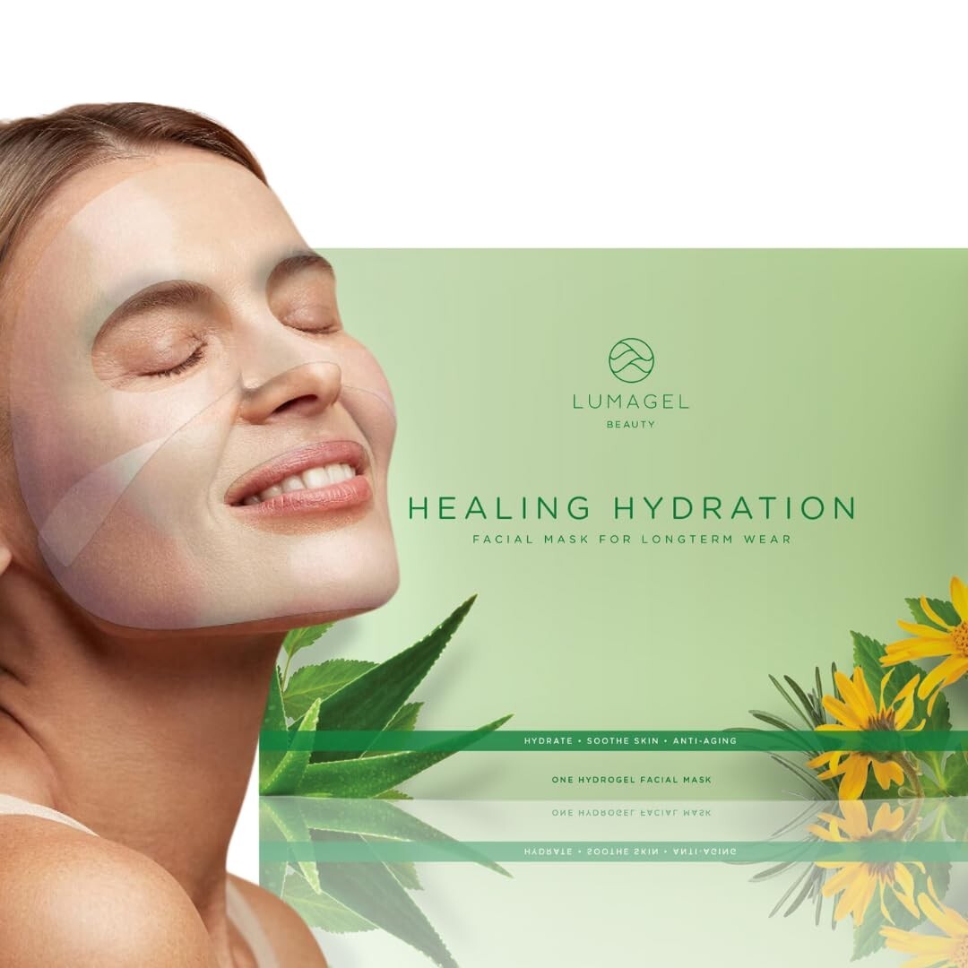 Hydrating Facial Sheet Mask with Arnica Aloe Hyaluronic Acid - 12 Pack
