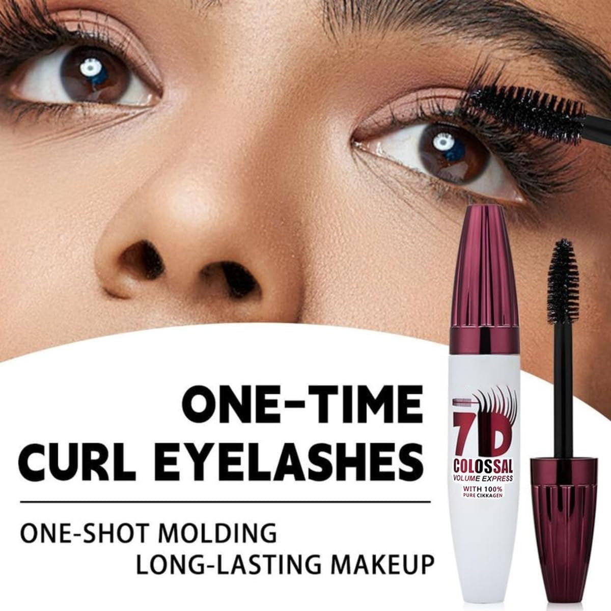 7D Waterproof Volumizing Mascara - Lengthening & Thickening Black Lash Enhancer