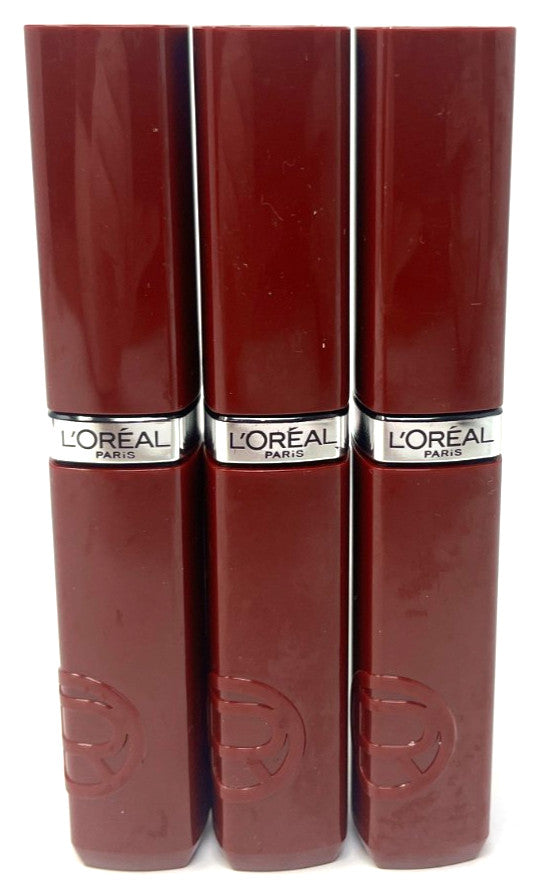 (3) Loreal Infallible Lacque Resistance Liquid Lipstick - 520 Berry Bordeaux Sealed