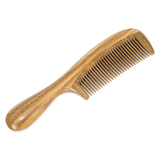 Natural Wooden Pocket Comb for Hair and Beard - Anti-Static & Portable Grooming Tool