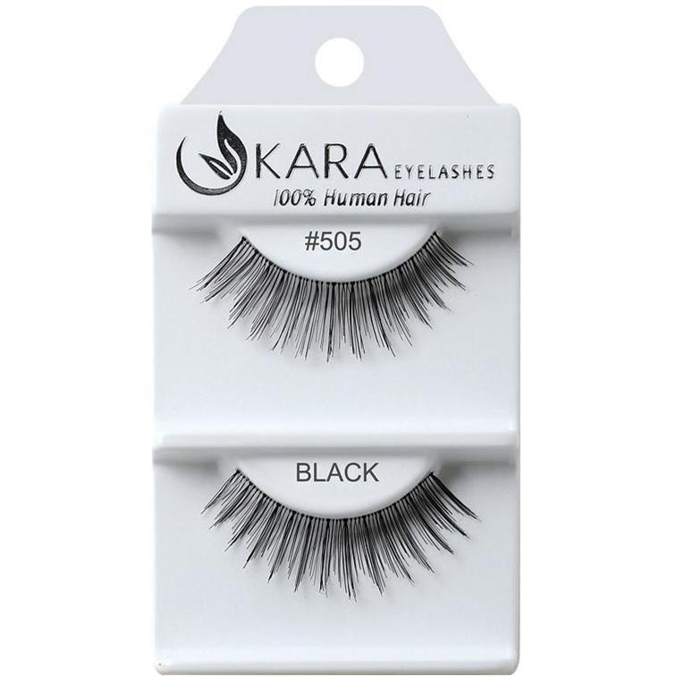 6 Pairs 100% Human Hair False Eyelashes - Kara Assorted Styles