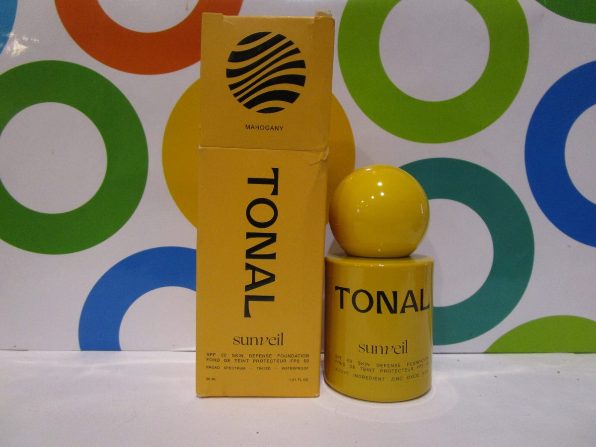 Tonal Sunveil Skin Defense Foundation Mahogany 1.01 oz - SPF Makeup
