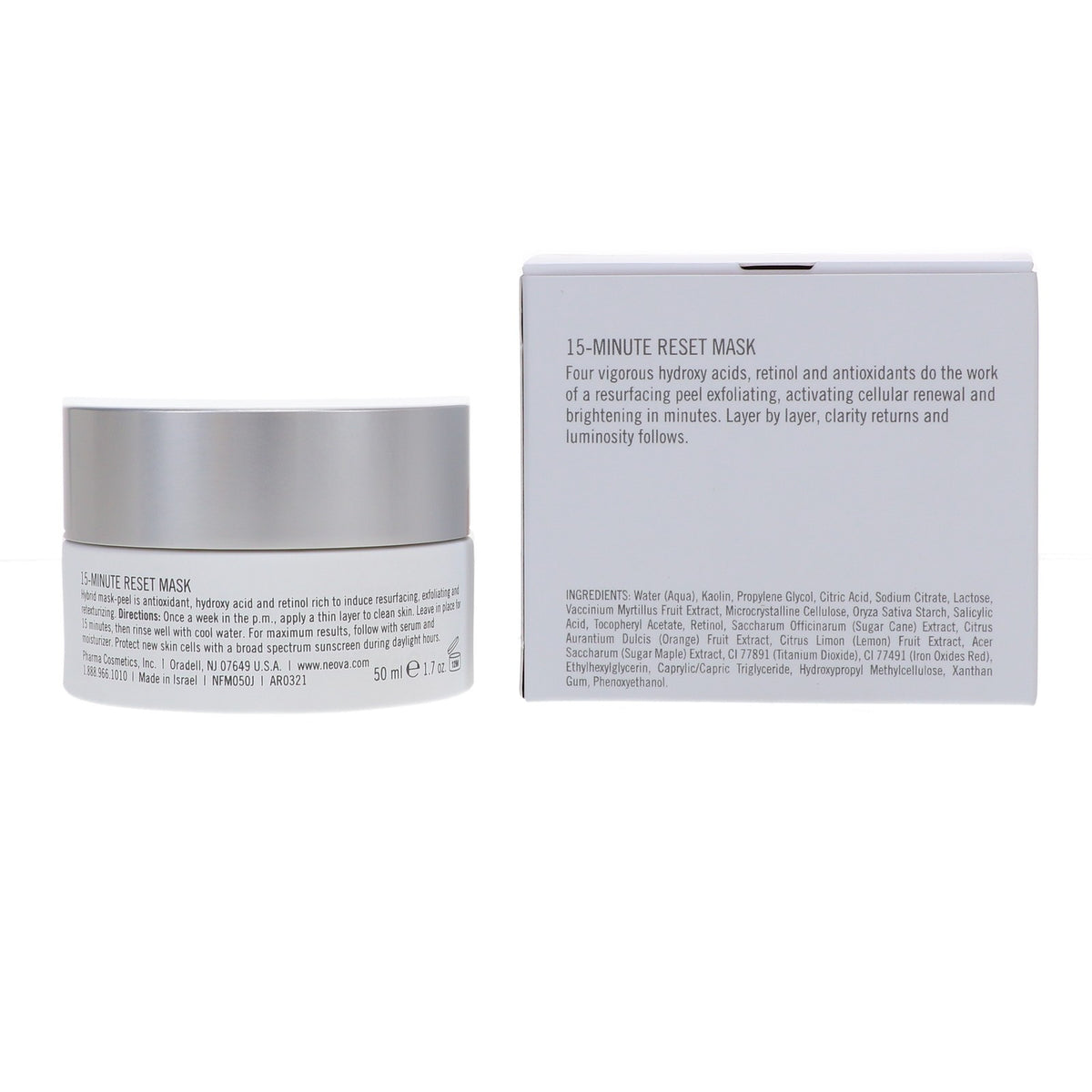 Neova 15-Minute Reset Skin Mask - Brightening & Hydrating 1.7 oz