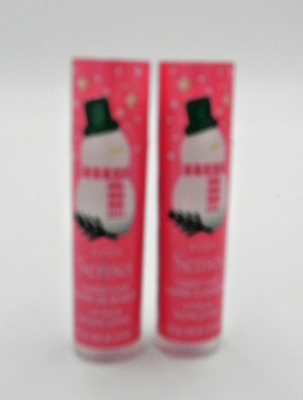 Moisturizing Lip Balm Set - Candy Cane Flavor, 2 Pack, Sealed