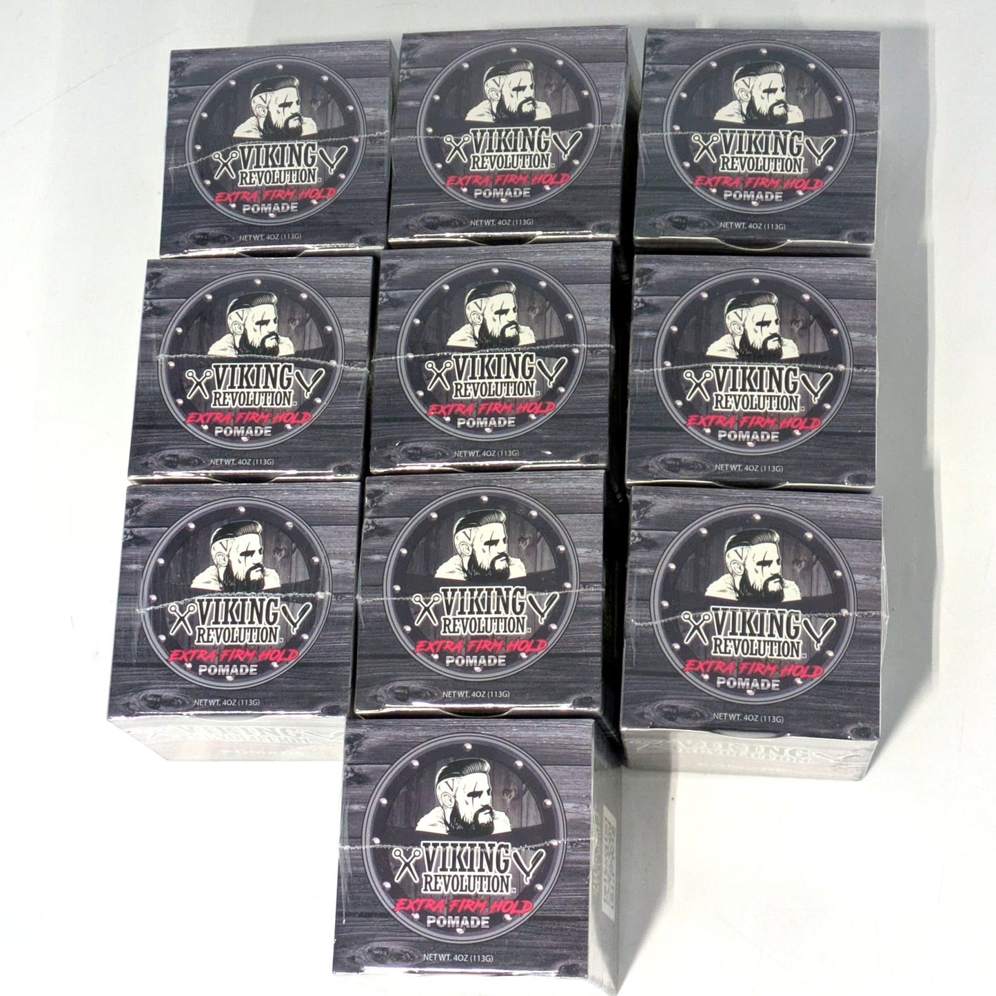 Extra Firm Hold Hair Pomade 4oz for Men - Pack of 10