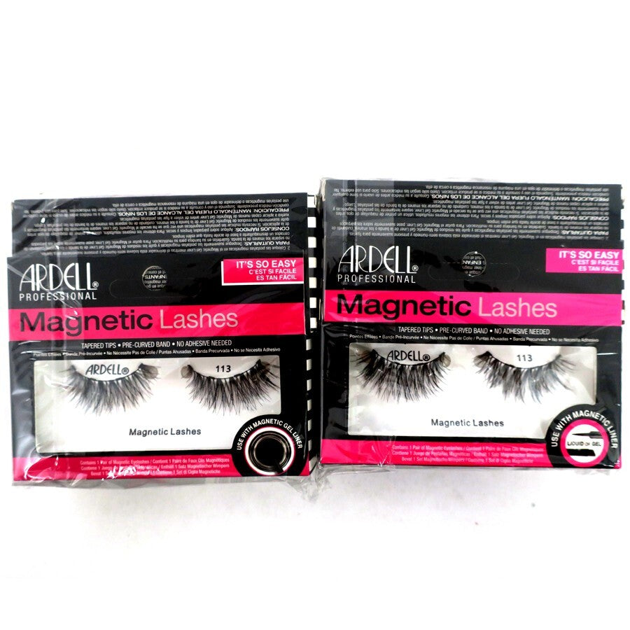 Magnetic Faux Mink Lash Singles 113 Tapered Tips - 4 Boxes