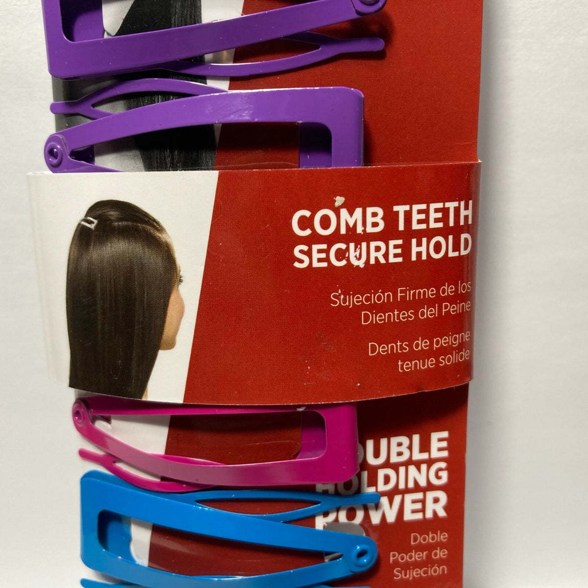 4) Vidal Sassoon Comb Teeth Secure Hold Sure Grip Clix Hair Clips