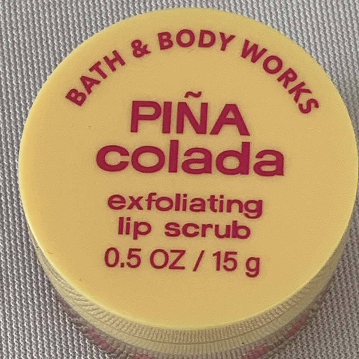 Lip Scrub with Jojoba Oil and Beeswax - Pina Colada Flavored 0.5 oz
