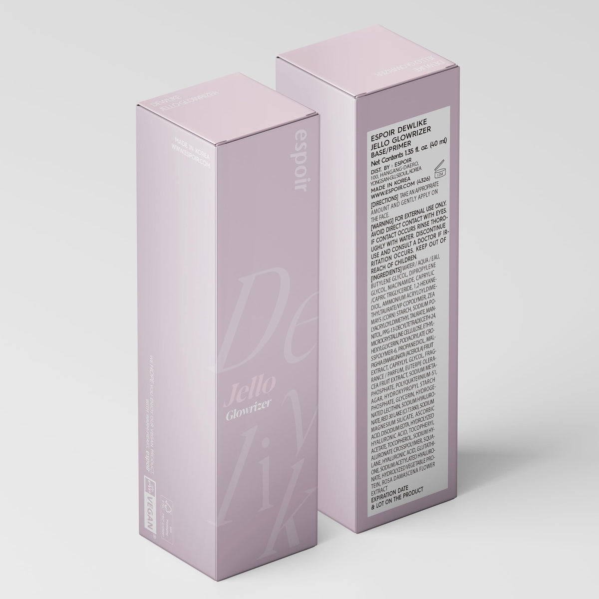 Hydrating Face Primer with Hyaluronic Acid & Peptides - Dewy Skin Glow
